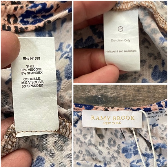 Ramy Brook Alexandria Wrap Top size Small New - Picture 6 of 6